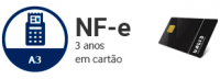 NFE|NFCE A3 DE 3 ANOS EM CARTÃO